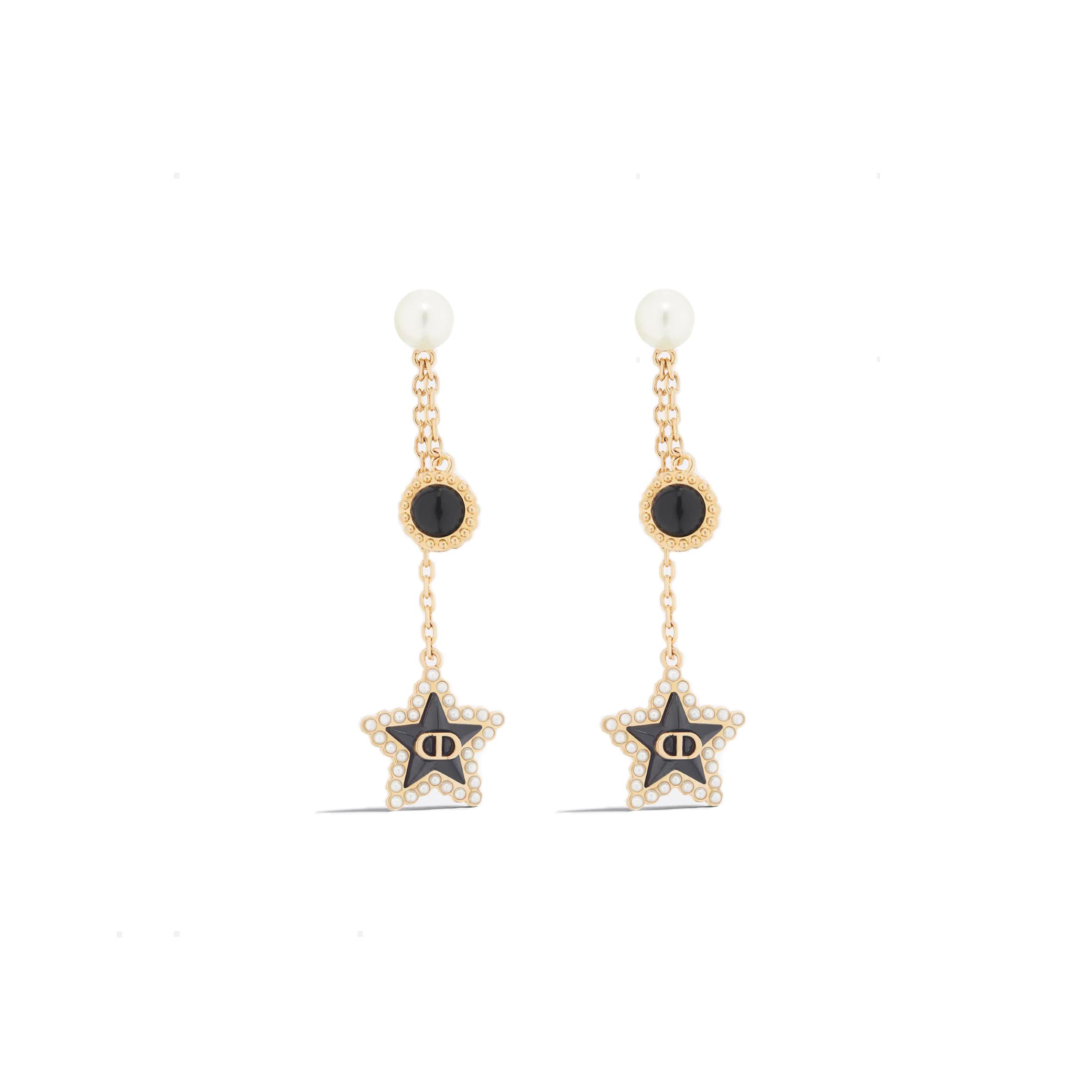 DIOR PETIT CD LUCKY BAROQUE EARRINGS E3664WOMVE_D92B